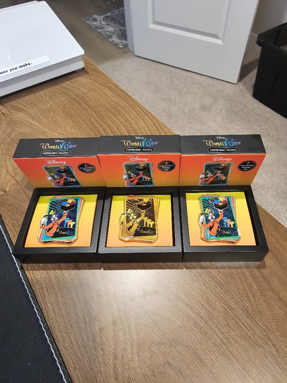 *RARE* Goofy World of Color - Dessert Party FigPin - FULL SET OF ALL 3